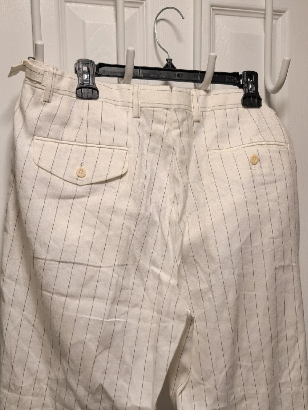 Polo by Ralph Lauren Men's Linen Suit Trouser - Pinstripe